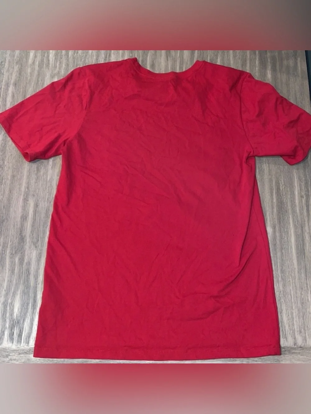 Nike Red Short Sleeve Tee with White Shield Logo